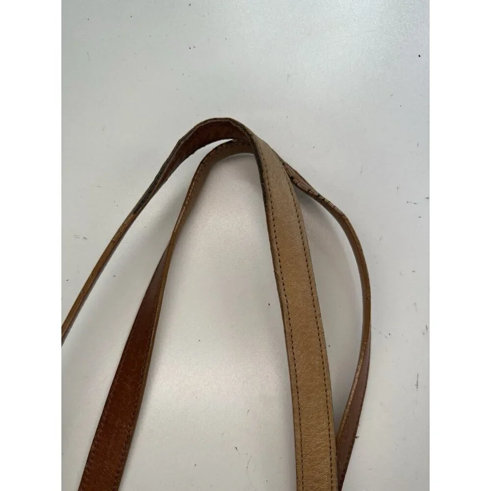 DAMAGED / WORN Coach 5187 Tan Leather Gallery Tote Vintage - Picture 7 of 10